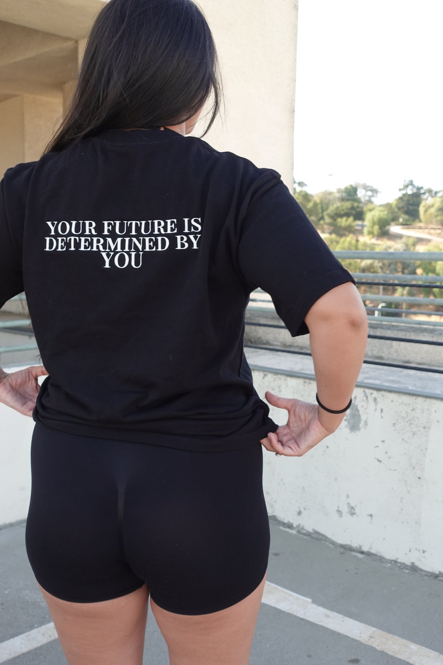 Signature Oversized "Your Future Is Determined by You" Tee